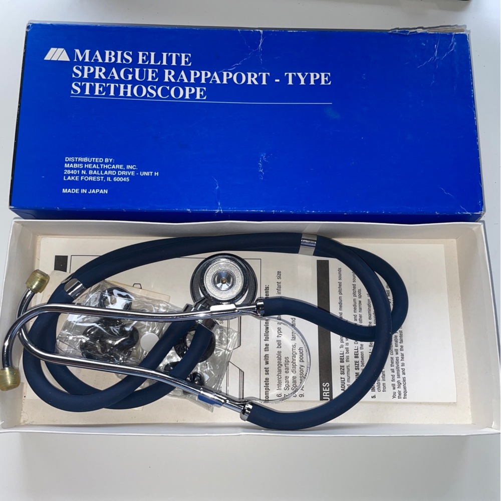 EUC Mabis Elite Sprague Rappaport Type Medical Grade Stethoscope USA